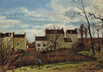 Camille Pissarro Spring at Pontoise, 1872 oil painting reproduction