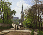 Camille Pissarro St. Stephen's Church, Lower Norwood, 1870 oil painting reproduction