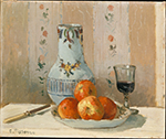 Camille Pissarro Still Life with Apples and Pitcher, 1872 oil painting reproduction