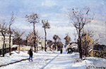 Camille Pissarro Street in the Snow, Louveciennes, 1872 oil painting reproduction