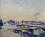 Camille Pissarro Sunrise, Rouen, 1898 oil painting reproduction
