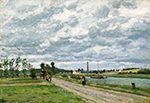 Camille Pissarro The Banks of the Oise near Pontoise, 1873 oil painting reproduction