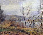 Camille Pissarro The Banks of the Oise, Pontoise, 1878 oil painting reproduction
