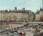 Camille Pissarro The Baths of Samaritaine, Afternoon, 1902 oil painting reproduction