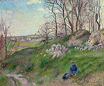 Camille Pissarro The Chou Quarries, Pontoise, 1882 oil painting reproduction