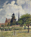 Camille Pissarro The Church at Eragny, 1884 oil painting reproduction