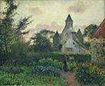 Camille Pissarro The Church at Knocke, 1894 oil painting reproduction