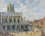 Camille Pissarro The Church of Saint-Jacques, Dieppe - Morning Sun, 1901 oil painting reproduction