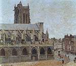 Camille Pissarro The Church of Saint-Jacques, Dieppe, 1901 oil painting reproduction