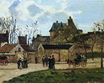 Camille Pissarro The Court House, Pontoise, 1873 oil painting reproduction