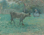 Camille Pissarro The Cowherd, 1883-88 oil painting reproduction