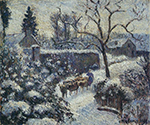 Camille Pissarro The Effect of Snow at Montfoucault, 1891 oil painting reproduction