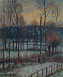 Camille Pissarro The Effect of Snow, Sunset, Eragny, 1895 oil painting reproduction
