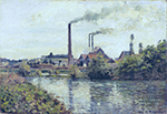 Camille Pissarro The Factory at Pontoise, 1873 oil painting reproduction
