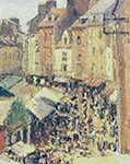 Camille Pissarro The Fair, Dieppe, 1901 oil painting reproduction