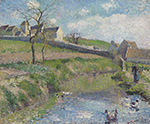 Camille Pissarro The Farm of Friche at Osny, 1883 oil painting reproduction