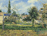 Camille Pissarro The Garden of Maubuisson, Pontoise, 1881 oil painting reproduction