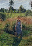 Camille Pissarro The Gardener, Afternoon Sun, Eragny, 1899 oil painting reproduction