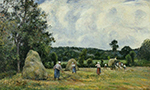 Camille Pissarro The Harvest at Montfoucault, 1876 oil painting reproduction