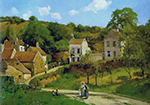 Camille Pissarro The Hermitage at Pontoise, 1867 oil painting reproduction