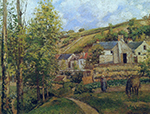 Camille Pissarro The Hermitage at Pontoise, 1874 oil painting reproduction