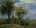 Camille Pissarro The House in the Fields, Rueil, 1872 oil painting reproduction