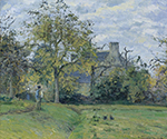 Camille Pissarro The House of Piette at Montfoucault, 1874 oil painting reproduction