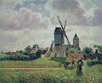 Camille Pissarro The Knocke Windmill, Belgium, 1894-1902 oil painting reproduction