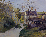 Camille Pissarro The Large Walnut Tree at the Hermitage, 1875 oil painting reproduction