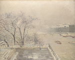 Camille Pissarro The Louvre under Snow, 1902 oil painting reproduction