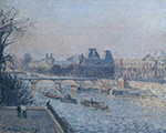 Camille Pissarro The Louvre, Afternoon, 1902 oil painting reproduction