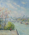 Camille Pissarro The Louvre, Morning, Spring, 1902 oil painting reproduction
