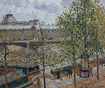 Camille Pissarro The Louvre, Morning, Sun, Quai Malaquais, 1903 oil painting reproduction