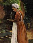 Camille Pissarro The Maidservant, 1867 oil painting reproduction