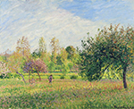 Camille Pissarro The Meadow at Eragny, Summer, Sun, Late Afternoon, 1901 oil painting reproduction