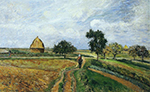 Camille Pissarro The Old Ennery Road in Pontoise, 1877 oil painting reproduction