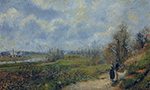 Camille Pissarro The Pathway at Le Chou, Pontoise, 1878 oil painting reproduction
