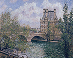 Camille Pissarro The Pavillion de Flore and the Pont Royal, 1902 oil painting reproduction