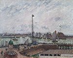 Camille Pissarro The Pilots' Jetty, Le Havre, Morning, Cloudy and Misty Weather, 1903 oil painting reproduction