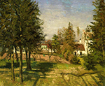Camille Pissarro The Pine Trees of Louveciennes, 1870 oil painting reproduction