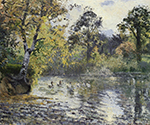 Camille Pissarro The Pond at Montfoucault, 1874 oil painting reproduction