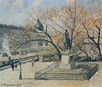 Camille Pissarro The Pont Neuf, Statue of Henri IV, Morning, Sun, 1901 oil painting reproduction