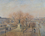 Camille Pissarro The Pont Neuf, the Statue of Henri IV, Sunny Weather, Morning, 1800 oil painting reproduction