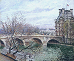 Camille Pissarro The Pont Royal and the Pavillion de Flore, 1903 oil painting reproduction