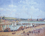 Camille Pissarro The Port of Dieppe, the Dunquesne and Berrigny Basins - High Tide, Sunny Afternoon, 1902 oil painting reproduction