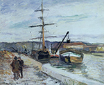 Camille Pissarro The Port of Rouen, 1883 01 oil painting reproduction
