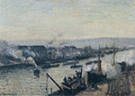 Camille Pissarro The Port of Rouen, Saint-Sever, 1896 oil painting reproduction