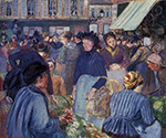 Camille Pissarro The Poultry Market at Gisors, 1899 oil painting reproduction