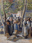 Camille Pissarro The Poultry Market in Gisors, 1887 oil painting reproduction