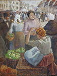 Camille Pissarro The Poultry Market, Gisors, 1891 oil painting reproduction